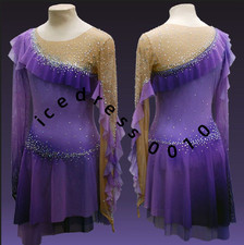 Ice Figure Skating Dress. Competition Gymnastics Ballet Custom Ice Dance Dress