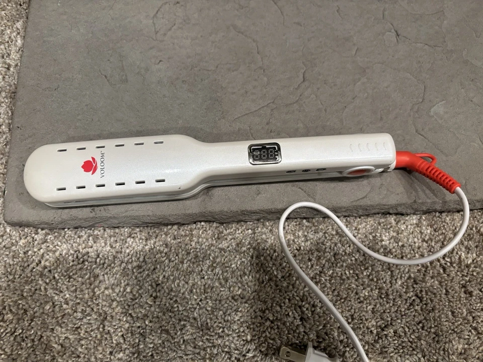 VOLOOM OIPW15 Plancha para Cabello Voluminizadora Cerámica Blanco Perla -PROBADA Foto 2 de 4