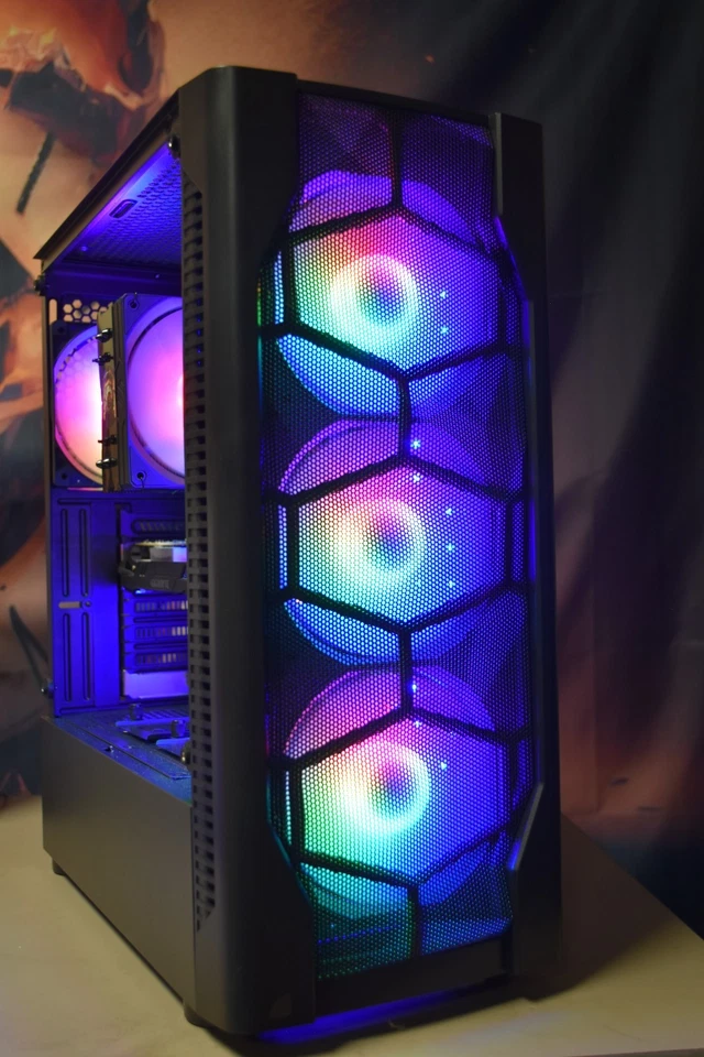 PC para juegos Intel I 7 16 RAM RTX 1650 1 TB M.2+ 500 GBHHD 600 vatios PSU Wi-fi Foto 2 de 4