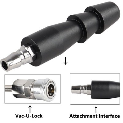 Schwarz Vac U Lock Adapter Bendable Feder verbinder  VAC-Maschinen anhänge