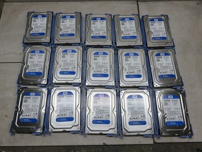 Lot of 15 x Western Digital WD5000AAKX 500GB SATA Hard Drive 16MB Blue 3.5'' HDD