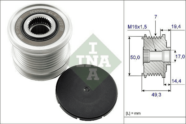 Lichtmaschine Generatorfreilauf FüR Chrysler MERCEDES-BENZ Jeep 300C Touring-image
