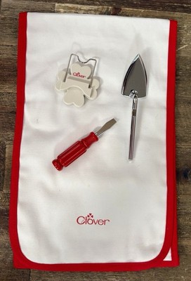 Clover Mini Iron II Large Tip Attachment Set w/Cooling Stand, Screwdriver, Tote