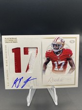 A.J. Jenkins 2012 Panini National Treasures RPA Rookie Jersey Patch Auto /25