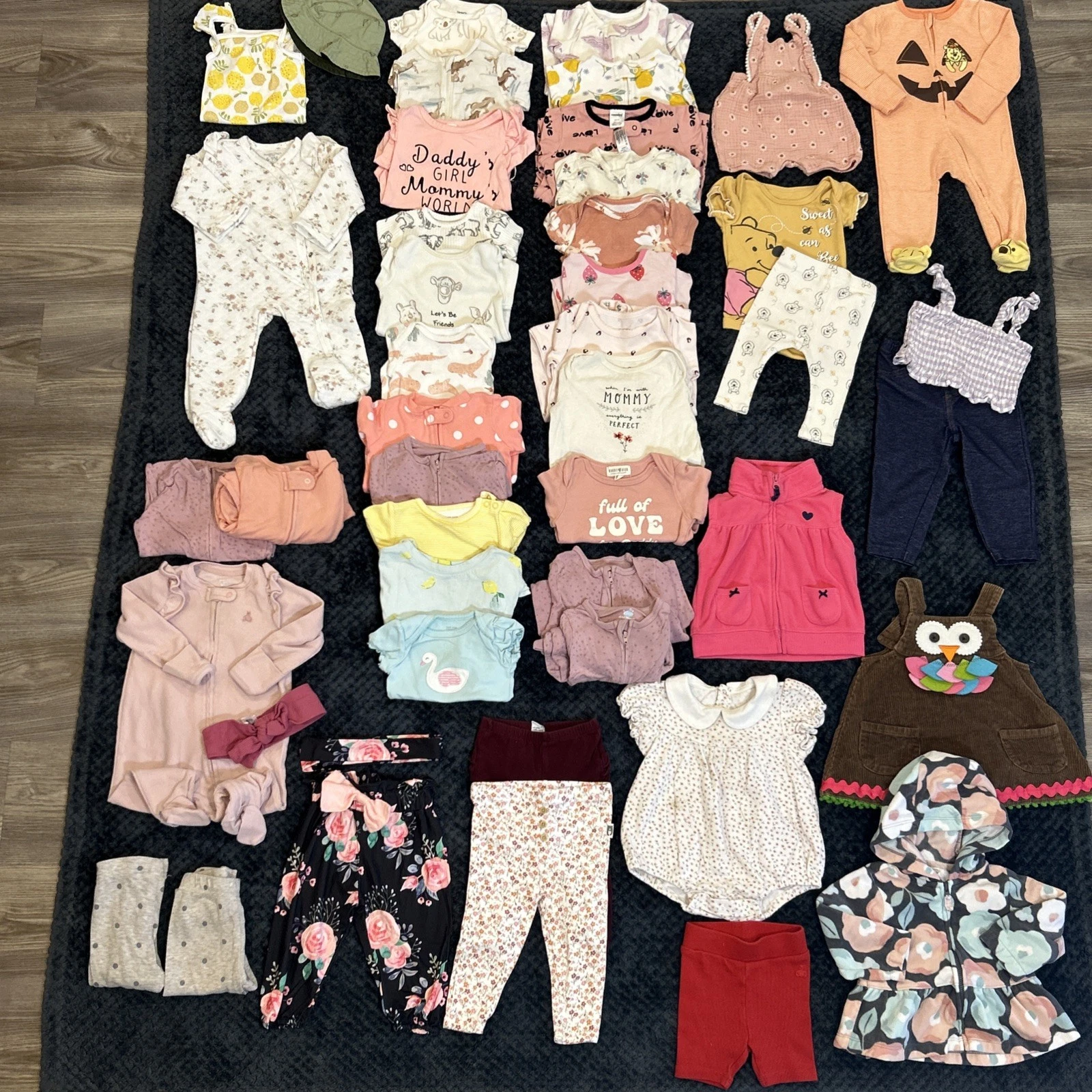 HUGE Lot Of 45 Baby Girl Clothes Size 6-9 Month Smoke Free - EUC
Opens in a new window or tab