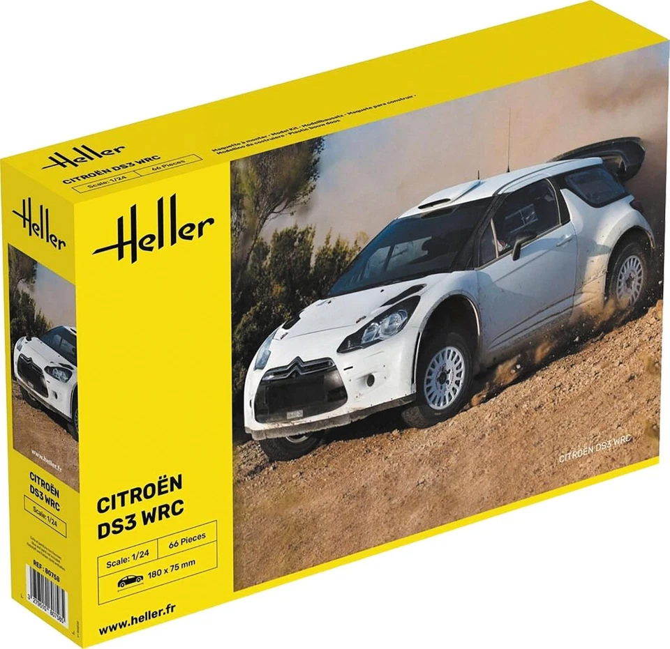 PLATZ Heller 1/24 Citroen DS3 WRC avec kit maquette plastique manuel japonais... - Photo 1/1