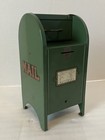 Vintage 1950s Green Pressed Metal Mailbox Coin Bank All-American 9"  Mail Box — photo 2