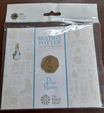 2019 Peter Rabbit 50p Beatrix Potter Royal Mint Bunc Fifty Pence Pack Sealed