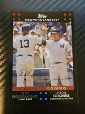 2007 Topps - Classic Combo Alex Rodriguez, Jason Giambi #650 New York Yankees 