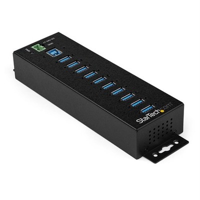 StarTech.com 10-Port USB 3.0-Hub mit Netzteil - Industrie-USB-A-Hub aus Metall