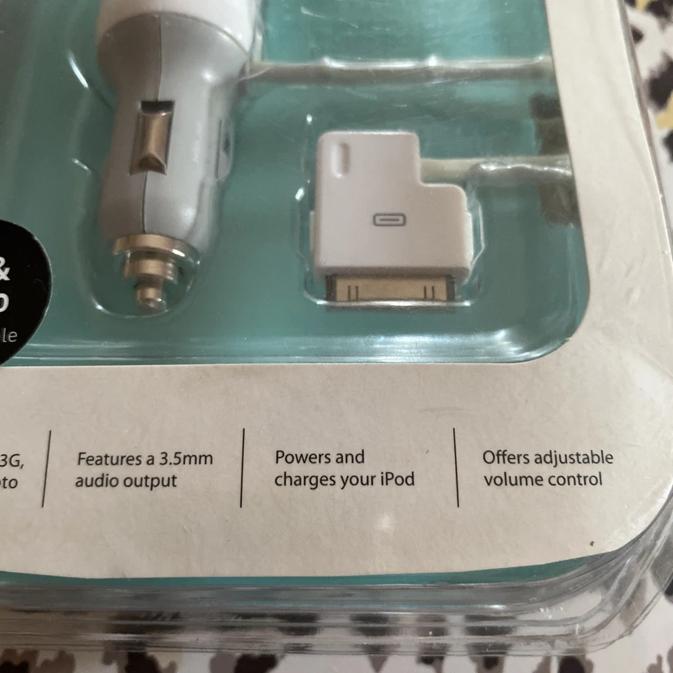 Belkin 12V 车载电源适配器 适用于旧款 iPod iPhone F8V7058-APL — 第 4/4 张图片