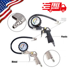 Tire Inflator With Pressure Gauge 0-220psi Dial Wheel Air Tire Pressure Gaug Tire Inflator With Pressure Gauge 0-220psi Dial Wheel Air Tire Pressure Gaug