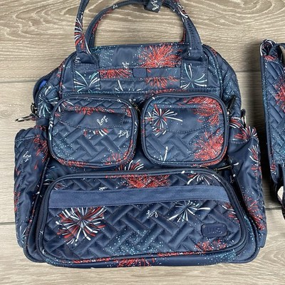 Lug Mini Puddle Jumper Hand Bag/ Crossbody Bag Blue  display picture 3