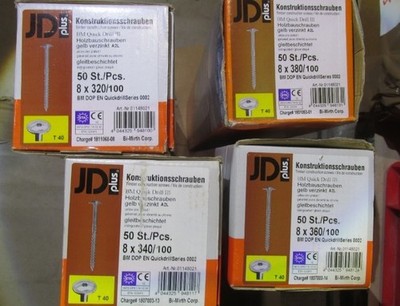 4 Packungen Tellerkopfschrauben Restposten  320mm + 340mm + 360mm +380mm SIMReg6