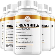 (5 Pack) Cinna Shield Capsules – CinnaShield Pill Advanced Formula Natural Blend