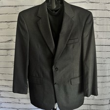 Jos A Bank Gordon 39R Charcoal Gray 100 Wool Blazer Sport Coat Classic 42 Chest