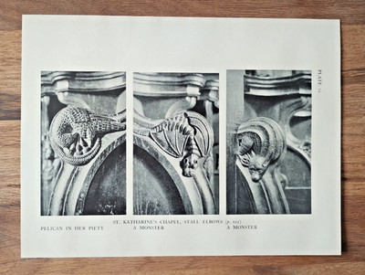 St Katharine's Chapel, Stallellenbogen, London - Antikdruck - 1938