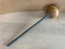 Wood Wooden Bass Kick Drum Pedal BEATER Hard Maple Striker Hammer Part 70s Vtg