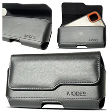 Leather Pouch Belt Clip For Motorola Moto G Power 5G 2025 Fit w/Otterbox Case On