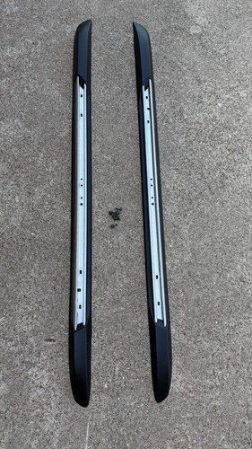 2011-2021 Grand Cherokee Black Chrome Overhead Roof Pair Luggage Rack Rails OEM