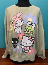 Hello Kitty  Friends Women's Sanrio Oversized Sweatshirt - Size Medium
