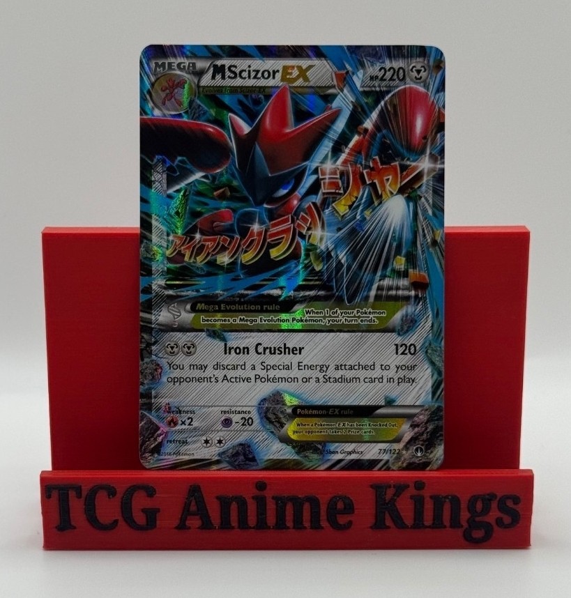 Pokemon M Scizor EX 77/122 BREAKpoint Ultra Rare Holo Near Mint NM Card