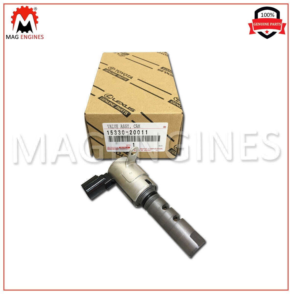 15330-20011 GENUINE CAM TIMING OIL CONTROL VALVE, RH 1MZ 3MZ