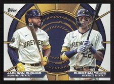 2025 Topps Jackson Chourio / Christian Yelich Dynamic Duos #DD-18 Card