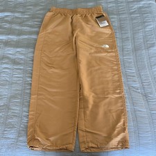 The North Face TNF Nylon Easy Pant Drawcord Cuffs  Waist Pockets Almond Butter