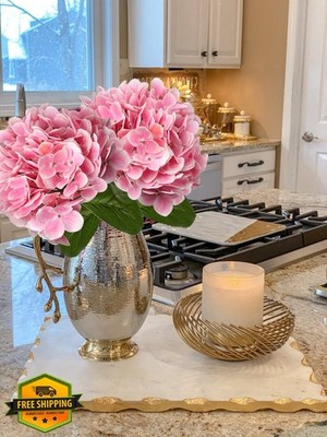DILATATA Pink Hydrangea 26'' Artificial Flower Bouquet Wedding Home Party