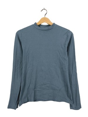 HONEST BASICS Longsleeve Damen Shirt Gr. DE 38 blau Casual-Look