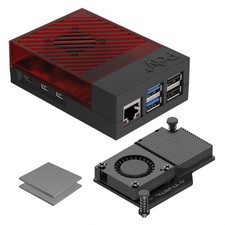 Argon Poly 5 Case For Raspberry Pi 5 Active Cooler 30mm Fan Heatsink BRED