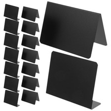 12Pcs Erasable Chalkboards Sign for Restaurant Display Black Reusable L Shaped