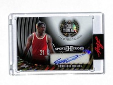 2026 Leaf Sports Heroes Dominique Wilkins Heroic Moments 1/1 Auto Card 