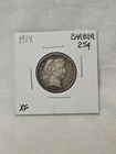 1914-P- BARBER SILVER QUARTER- BETTER GRADE- NR AUCTION- NICE COIN