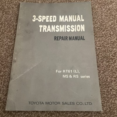 Toyota Corona Mark II / Crown 3 Gang Schaltgetriebe Reparaturschaltung Mai 1970