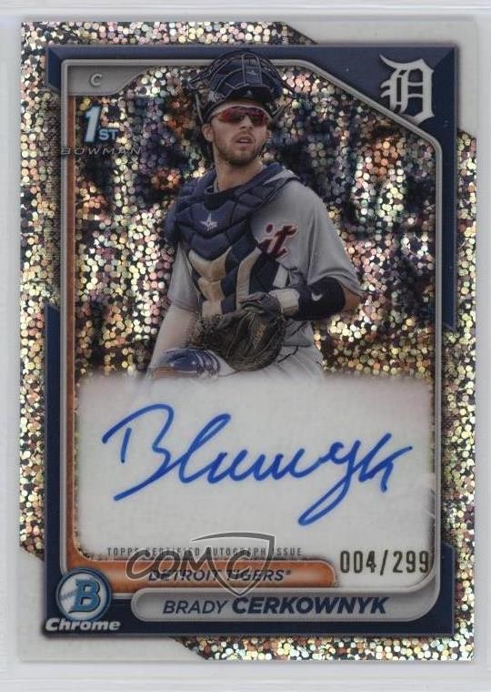 2024 Bowman Chrome Prospect Speckle Refractor /299 Brady Cerkownyk #CPA-BCE Auto