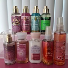 Bath  Body Works Fragrance Mist Lotion Wash Travel Size Lot of 9 Variety Scents