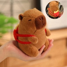 Capybara Plush Toy with Backpack Kawaii Small Stuffed Animal Gift