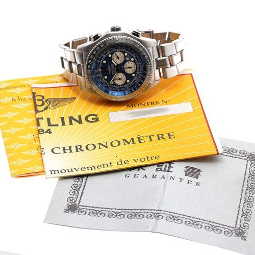 BREITLING NAVITIMER B-2 PROFESSIONAL A42362 44mm SS Blue #C12412