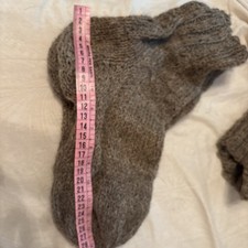 New Pure Sheep Wool Hand Knitted Socks Chunky Warm Size 14 UK