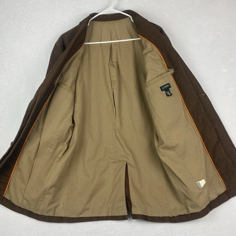 Chaqueta Abrigo Deportivo J Crew Pana Blazer Para Hombre Mediano Marrón 2 Bolsillos con Botones Foto 3 de 4