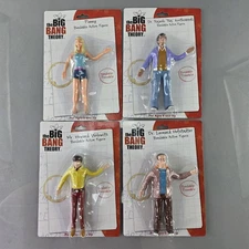 Big Bang Theory Bendable Figure Set Howard Leonard Penny Raj Wonderland Toys NEW