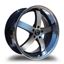 Marquee Wheels M5330 20x10.5 5x115 20 Black Machinedstainless Lip Wheel Rim Marquee Wheels M5330 20x10.5 5x115 20 Black Machinedstainless Lip Wheel Rim