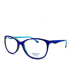 Gant Eyeglasses GW4019 BLYLW Blue Round Rectangular Womens Frames 53[]16 140 mm