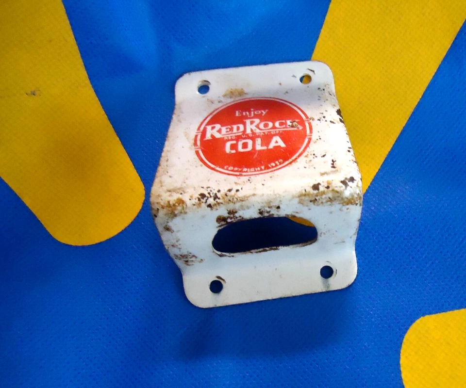 RED ROCK COLA BOTTLE OPENER VINTAGE DISTRESSED ESTATE SALE FIND WALL MOUNT - Image 2 of 4