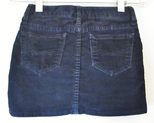 GAP Girls Corduroy Skirt. 5 Pockets, Zip Close, Black, Size 6 Reg. - Picture 5 of 11