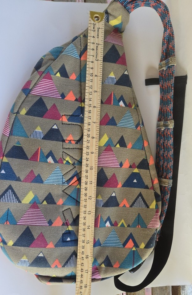 Kavu Crossbody Sling Rope Bag. Hiking Shopping Camping Thrifting Bag