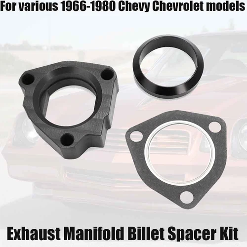 Small Block Exhaust Manifold Heat Riser Spacer Kit For 66-80 Chevy Chevelle Nova
