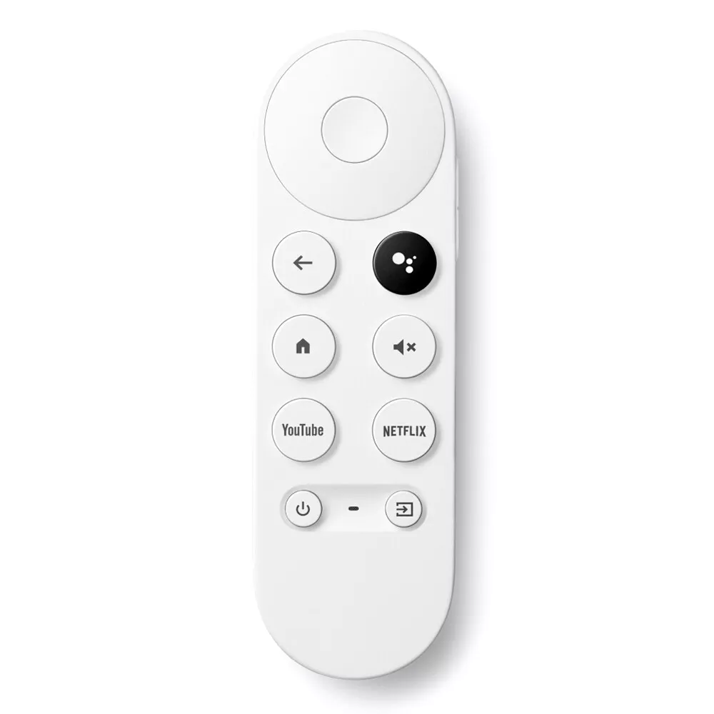 Replacement Remote Control for Google Chromecast with Google TV  (4K)-Streaming Stick Entertainment with Voice Search-Snow (Remote Control  Only)